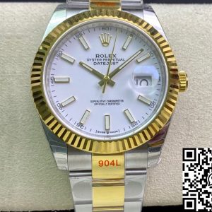 Replica Rolex Datejust M126333-0015 1:1 Best Edition EW Factory White Dial