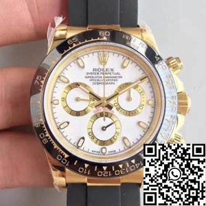Replica Rolex Daytona Cosmograph 116515LN AR Factory 1:1 Best Edition Swiss ETA4130 18K Rose Gold Plated