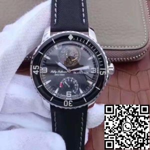 Replica Blancpain Fifty Fathoms Tourbillon 5025-1530-52 1:1 Best Edition Swiss Tourbillon Superlumed Black Dial