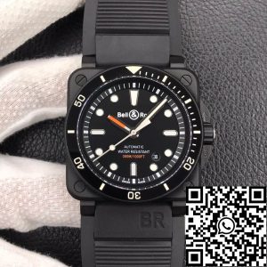 Replica Bell & Ross BR0392-D-BL-CE/SRB 1:1 Best Edition Black Dial
