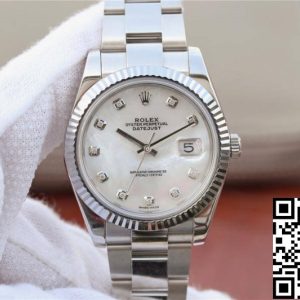 Replica Rolex Datejust M126334-0019 1:1 Best Edition EW Factory White Mother-Of-Pearl Dial
