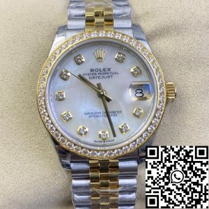 Replica Rolex Datejust M278383RBR-0028 31MM 1:1 Best Edition EW Factory Yellow Gold