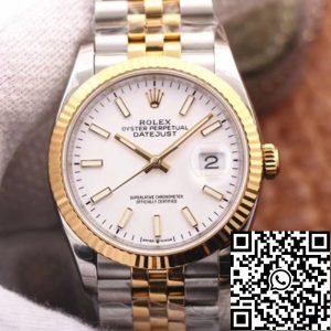 Replica Rolex Datejust M126233-0019 1:1 Best Edition EW Factory White Dial Swiss ETA3235