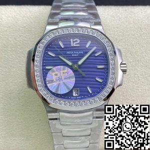 Replica Patek Philippe Nautilus Ladies 7018/1A-010 PF Factory 1:1 Best Edition Swiss ETA324SC