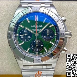 Replica Breitling Chronomat AB01343A1L1A1 1:1 Best Edition GF Factory Green Dial