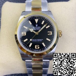 Replica Rolex Explorer M124273-0001 1:1 Best Edition EW Factory Yellow Gold