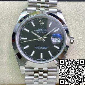 Replica Rolex Datejust M126300-0012 1:1 Best Edition EW Factory Black Dial