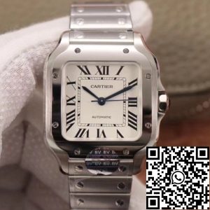 Replica Cartier Santos WSSA0029 1:1 Best Edition BV Factory White Dial Swiss 1847MC