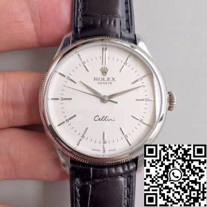 Replica Rolex Cellini 50509 MKS Factory 1:1 Best Edition Swiss ETA3132 White Dial