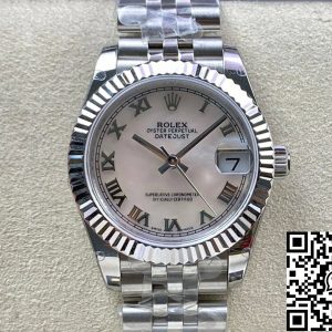 Replica Rolex Datejust 178384 31MM 1:1 Best Edition EW Factory Stainless Steel