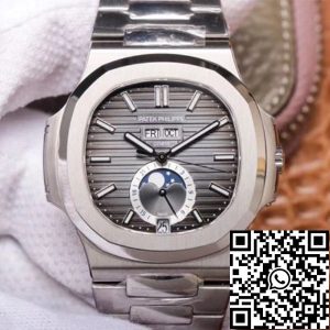 Replica Patek Philippe Nautilus 5726/1A-001 1:1 Best Edition PF Factory Gray Dial Swiss ETA324