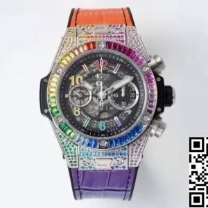 Replica Hublot BIG BANG Unico 411.NX.1117.LR.0999 1:1 Best Edition ZF Factory Rainbow Skeleton Dial