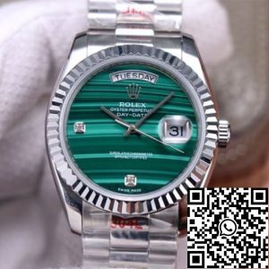 Replica Rolex Day Date President 18038 1:1 Best Edition Malachite Green Diamond Dial Swiss Movement