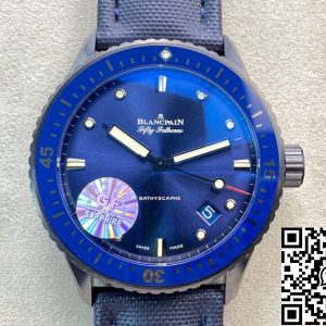 Replica Blancpain Fifty Fathoms 5000-0240-O52A 1:1 Best Edition GF Factory Blue Dial