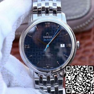 Replica Omega De Ville Prestige 424.10.40.20.03.003 1:1 Best Edition Swiss ETA2892 Blue Textured Dial