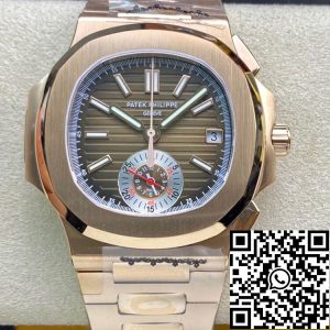 Replica Patek Philippe Nautilus 5980-1R 1:1 Best Edition 3K Factory V2 Rose Gold