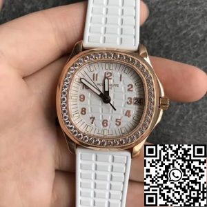 Replica Patek Philippe Aquanaut 5068R-010 1:1 Best Edition PPF Factory Rose Gold White Dial