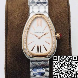 Replica Bvlgari Serpenti 103143 1:1 Best Edition BV Factory Rose Gold Diamond Bezel