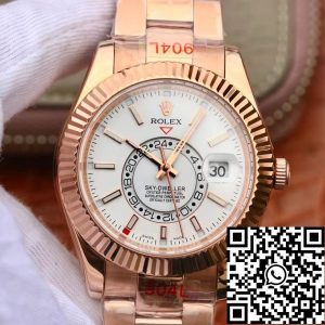 Replica Rolex Sky Dweller M326935-0005 1:1 Best Edition Noob Factory White Dial