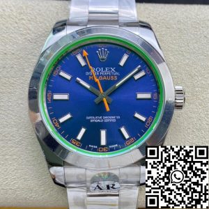 Replica Rolex Milgauss 116400GV AR Factory 1:1 Best Edition Swiss ETA3131