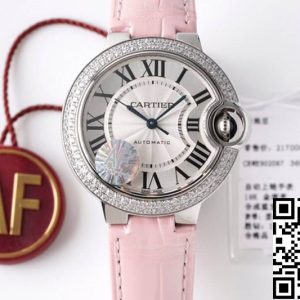 Replica Ballon Bleu De Cartier 33MM WE902067 1:1 Best Edition AF Factory Silver Dial