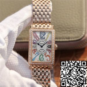 Replica Franck Muller LONG ISLAND 952 Ladies 1:1 Best Edition ABF Factory Rose Gold With Diamonds