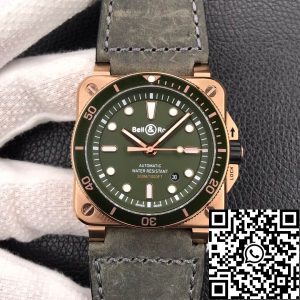 Replica Bell & Ross BR0392-D-G-BR/SCA 1:1 Best Edition Green Dial