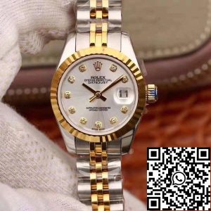 Replica Rolex Lady Datejust 28MM 1:1 Best Edition Swiss Original Imported NH05 18K Gold Plated