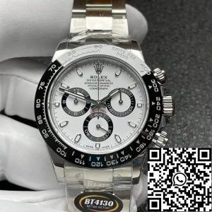 Replica Rolex Daytona M116500LN-0001 1:1 Best Edition BT Factory White Dial