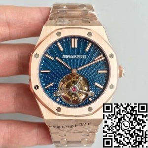 Replica Audemars Piguet Royal Oak Tourbillon 26522OR.OO.1220OR.01 R8 Factory 1:1 Best Edition Swiss Tourbillon Blue Dial