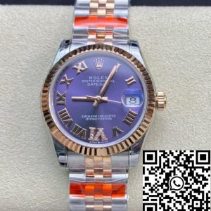 Replica Rolex Datejust M278271-0020 1:1 Best Edition TW Factory Eggplant Purple Dial