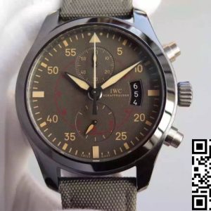 Replica IWC Pilot IW388002 1:1 Best Edition V6 Factory Ceramics Charcoal Gray Dial