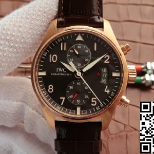 Replica IWC Pilot IW387802 1:1 Best Edition ZF Factory Rose Gold Dark Gray Dial