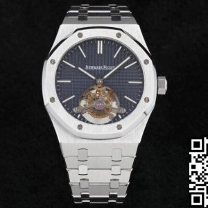 Replica Audemars Piguet Royal Oak Tourbillon 26510ST.OO.1220ST.01 1:1 Best Edition R8 Factory Blue Dial