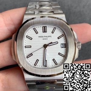 Replica Patek Philippe Nautilus 5711/1A-011 1:1 Best Edition PPF Factory V4 White Dial Swiss ETA324