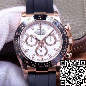 Replica Rolex Daytona M116515LN-0019 1:1 Best Edition Noob Factory White Dial Swiss ETA4130