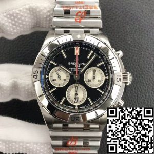 Replica Breitling Chronomat AB0134101B1A1 1:1 Best Edition GF Factory Stainless Steel Black Dial