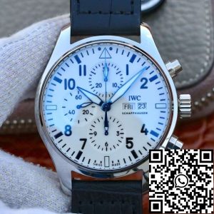 Replica IWC Pilot Chronograph IW377725 ZF Factory 1:1 Best Edition Swiss ETA7750 Leather Watch Strap