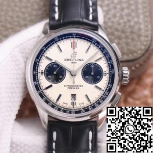 Replica Breitling Premier AB0118221G1P1 1:1 Best Edition GF Factory Silver Dial Swiss ETA7750