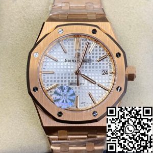 Replica Audemars Piguet Royal Oak 15450OR.OO.1256OR.01 1:1 Best Edition JF Factory Rose Gold