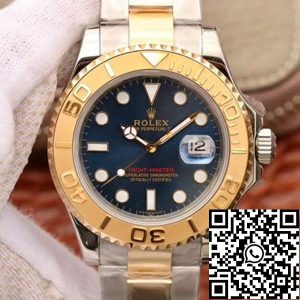 Replica Rolex Yacht-Master 40mm 16623 1:1 Best Edition Swiss ETA2836 Gold Wrapped Blue Dial