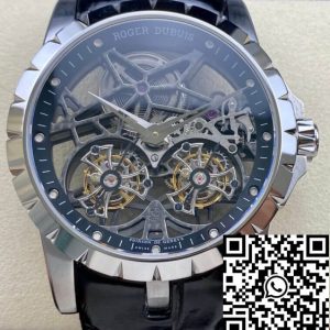 Replica Roger Dubuis Excalibur RDDBEX0396 1:1 Best Edition YS Factory Skeleton Double Tourbillon Dial