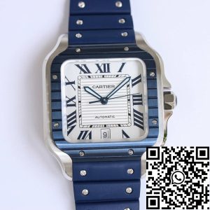 Replica Cartier Santos 1:1 Best Edition GF Factory Rubber Strap