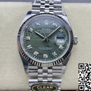 Replica Rolex Datejust M126234-0055 36MM 1:1 Best Edition Clean Factory Green Dial
