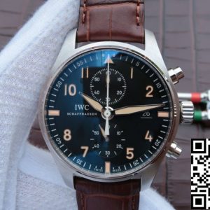 Replica IWC Pilot IW387808 1:1 Best Edition ZF Factory Black Dial