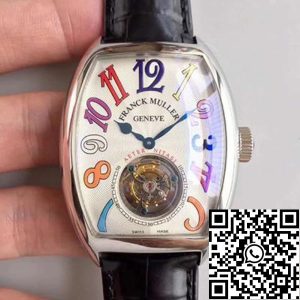 Replica Franck Muller Crazy Hours Dreams Tourbillon 8880 1:1 Best Edition Swiss Tourbillon White Dial