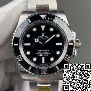 Replica Rolex Submariner 114060-97200 1:1 Best Edition Noob Factory V10 Black Dial Swiss ETA3130