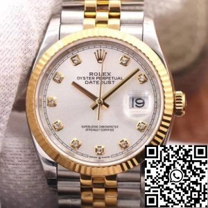 Replica Rolex Datejust 126233 1:1 Best Edition EW Factory White Dial Swiss ETA3235