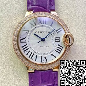 Replica Ballon Bleu De Cartier 36MM WJBB0009 1:1 Best Edition 3K Factory Diamond Bezel