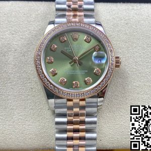 Replica Rolex Datejust 31MM 1:1 Best Edition EW Factory Rose Gold